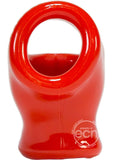 Oxballs Unit X Stretch Cockring With Ball Stretcher Red 3 Inch