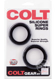 COLT Silicone Super Rings Cock Rings - Black