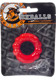 Oxballs 6 Pack' Sport (1) Individual Cockring Red