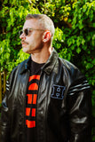 KEITH HARING LEATHER JACKET BY HONEY FUCKING DIJON SS22