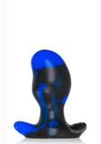 Oxballs Silicone Butt Plug Police Blue Swirl Medium