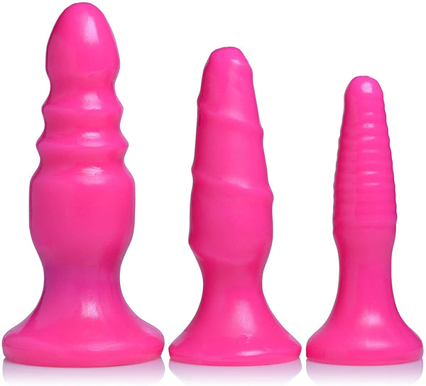 Vibrating Anal Fun Trio - Pink by Curve
