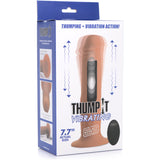 THUMP IT 7X Remote Control Vibrating + Thumping Dildo - Medium