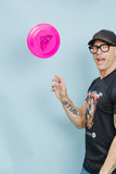 Tom of Finland Flying Cock Frisbee by Peachy Kings - HOT PINK