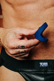 Viceroy Max Dual Ring Silicone Cock Ring - Blue