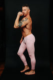 Embroidered leggings (pink) by Bernhard Willhelm S/S 2022