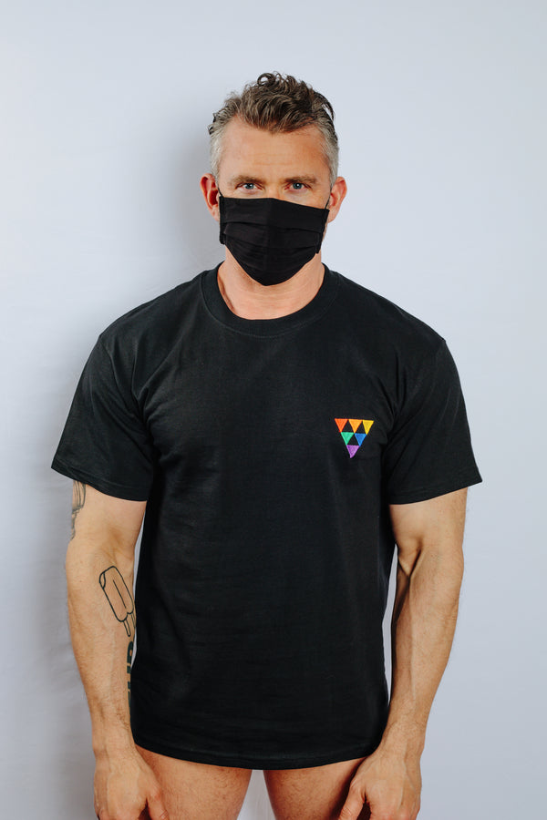 Rainbow Triangle T-Shirt (Available in Black or White)