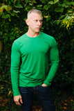 COMME des GARÇONS SHIRT long-sleeved cotton shirt Green