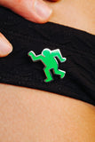 KEITH HARING DANCING MAN PIN - GREEN