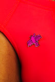 KEITH HARING BAT DOG PIN - PINK