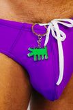 Keith Haring Green Barking Dog Key Ring