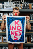 Kindness Tea Towel - Third Drawer Down X David Shrigley