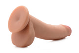 8 Inch Ultra Real Dual Layer Suction Cup Dildo by USA Cocks - Medium Skin Tone