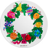 ANDY WARHOL PORCELAIN PLATE -  Wreath - CHRISTMAS COLLECTION