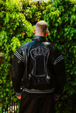 KEITH HARING LEATHER JACKET BY HONEY FUCKING DIJON SS22