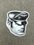 Tom of Finland Biker Head Sticker by HOMO AF
