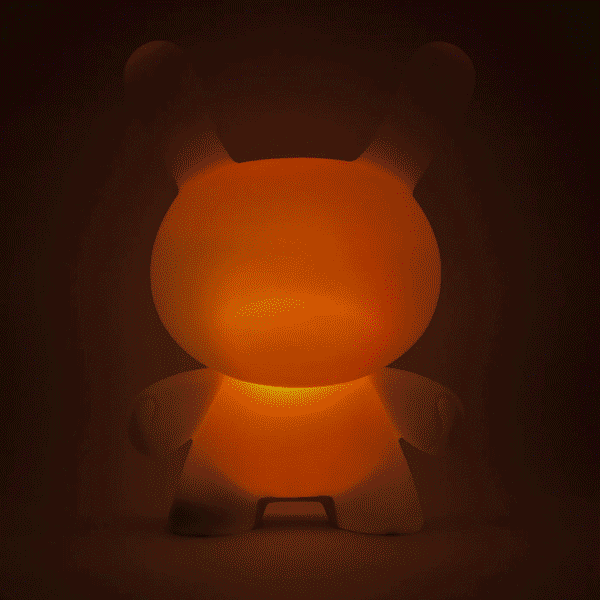 DESIGNER COLOR CHANGING 18" DUNNY LAMP BY KIDROBOT