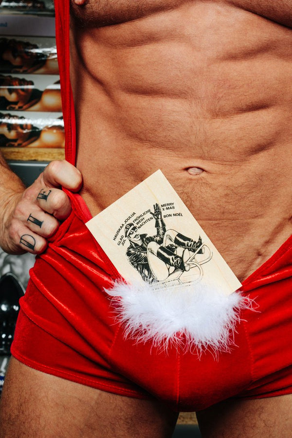 Tom of Finland Wooden Postcard: Sleigh Ride