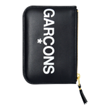 Comme des Garçons Huge Logo Small Zip Pouch Wallet (Black)