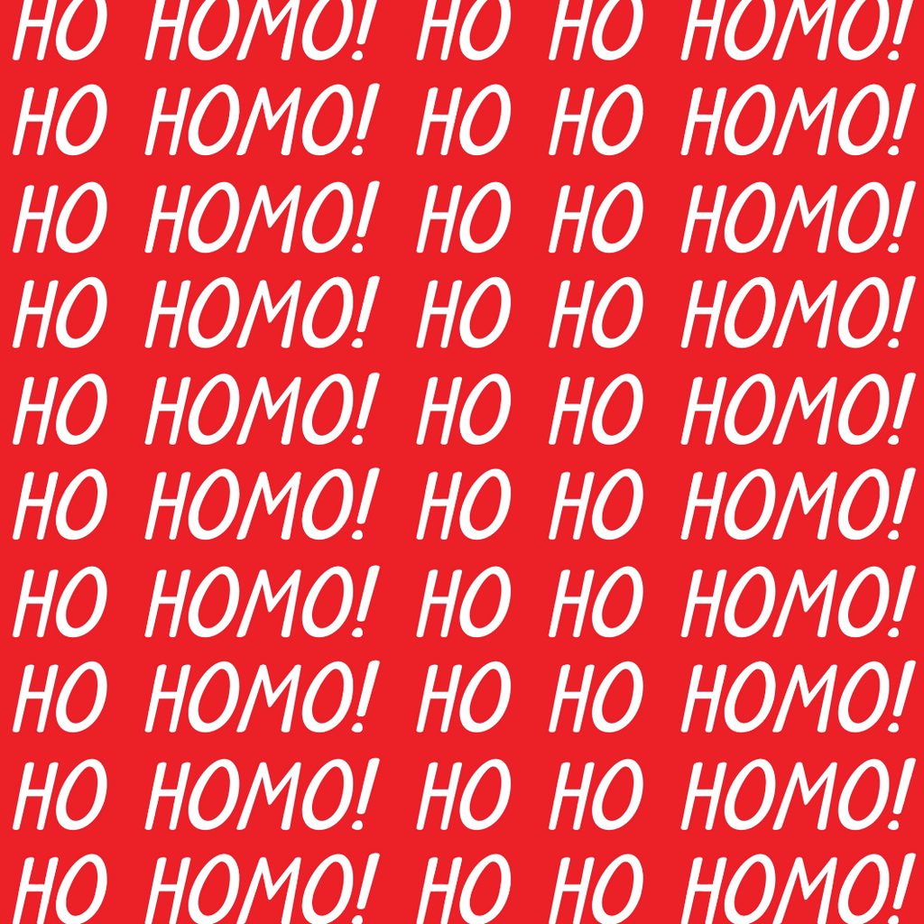 HO HO HOMO Holiday Wrapping Paper