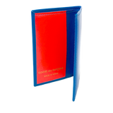 Comme des Garçons Super Fluo Blue Folded Small Wallet
