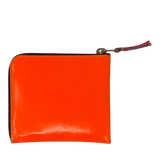 COMME DES GARÇONS SUPER FLUO YELLOW / ORANGE HALF ZIP SMALL WALLET