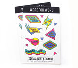 QUEER STICKERS, 2-PK by Word for Word Factory
