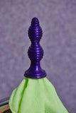 The Queen Ribbed Butt Plug - Purple