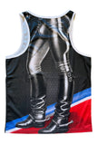 Tom of Finland Leather Stud Tank Top