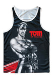Tom of Finland Leather Stud Tank Top
