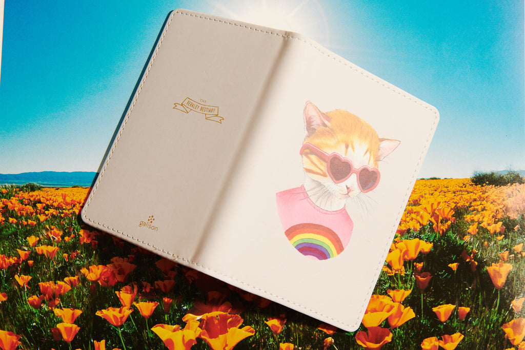 BERKLEY BESTIARY RAINBOW KITTEN PASSPORT COVER