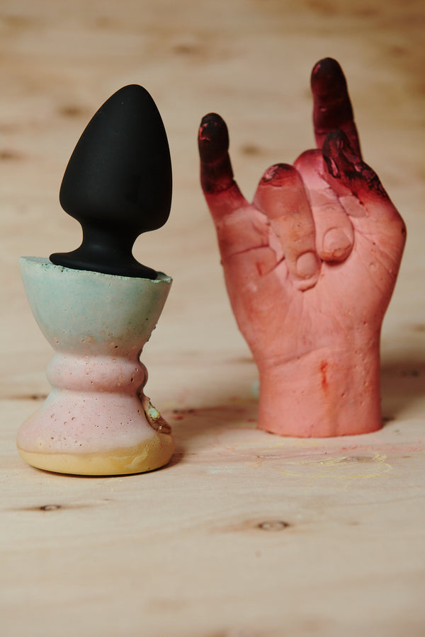 Squeezable Silicone Anal Plug - Small