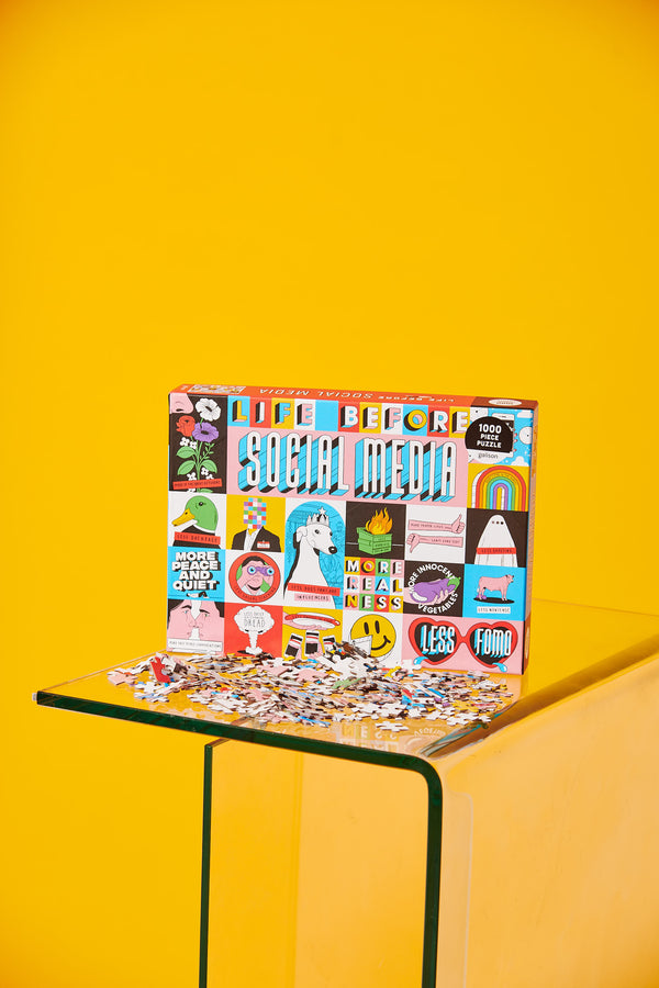 Life Before Social Media 1000 Piece Jigsaw Puzzle