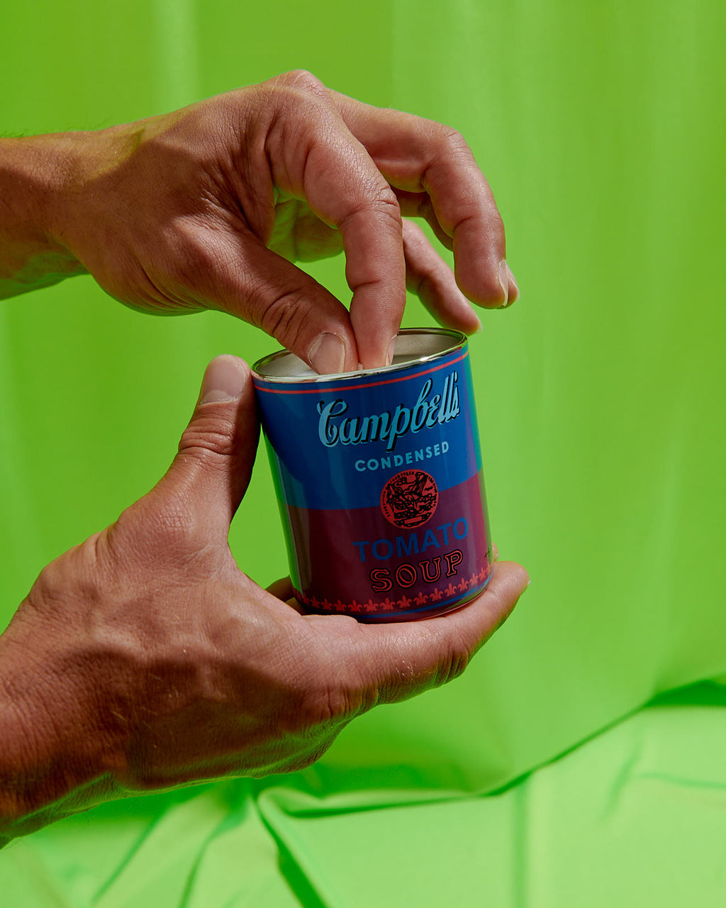 Andy Warhol Blue/Purple Campbell Candle