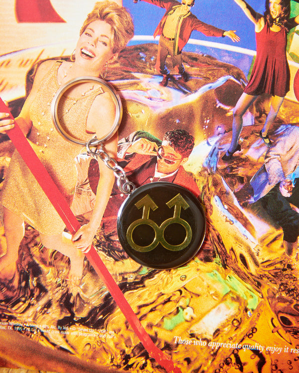 METAL DBL MALE KEY CHAIN