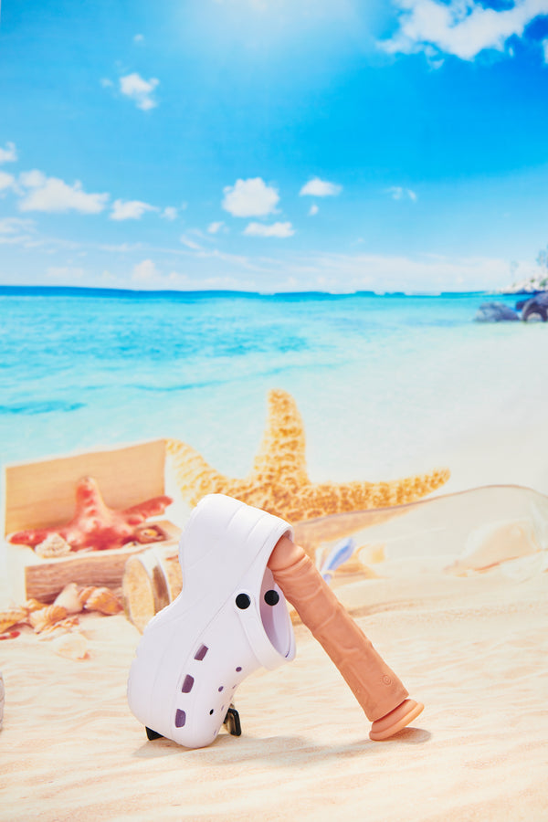 Big Shot Vibrating and Rotating Silicone Dildo - 9 Inch