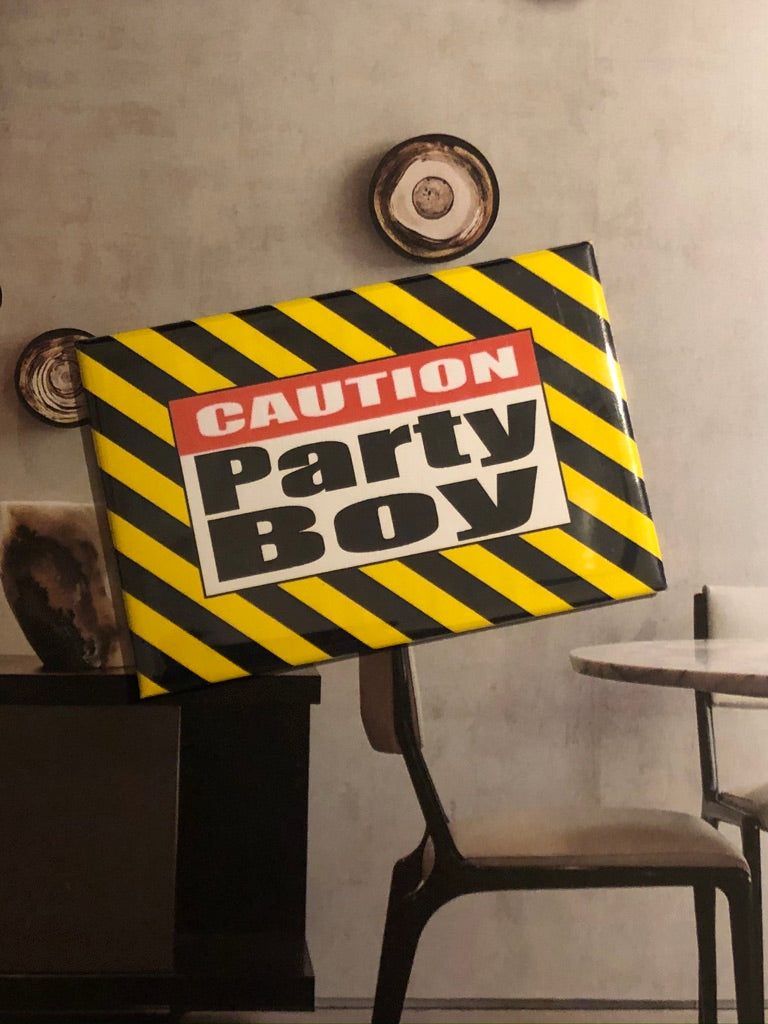 CAUTION PARTY BOY Magnet