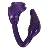The Earl Cock and Ball Ring with Anal Plug - Purple