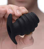 Hive Ass Tunnel Silicone Ribbed Hollow Anal Plug - Small