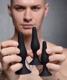Triple Spire Tapered Silicone Anal Trainer Set by Master Series