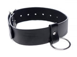 Wide Leather Collar with O-ring