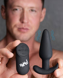 BANG Remote Control 21X Vibrating Silicone Butt Plug - Black
