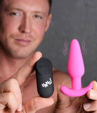 BANG Remote Control 21X Vibrating Silicone Butt Plug - Pink
