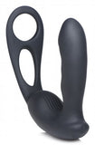 7X P-STRAP Milker Vibrating Prostate Stim w/ Cock & Ball Harness