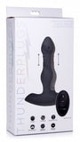 Silicone Vibrating & Thrusting Anal Plug with Remote Control
