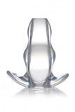 CLEAR VIEW HOLLOW ANAL PLUG - XLARGE
