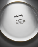 Keith Haring PORCELAIN PLATE BLACK "PATTERN COLLECTION"