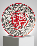 Keith Haring PORCELAIN PLATE "SILVER COLLECTION" #6
