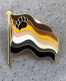 Bear Pride Flag Enamel Pin