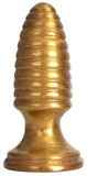 The Marshall Ribbed Butt Plug - Gold